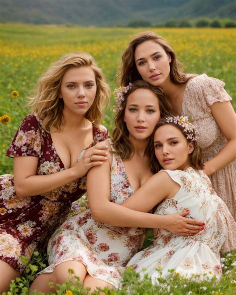 Scarlett Johansson, Jennifer Lawrence, Natalie Portman and Gal Gadot : r/MarvelNSFW