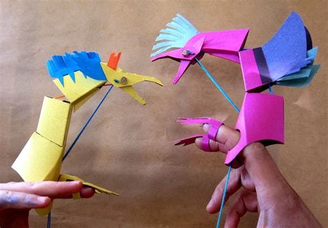Dragon Paper Bag Puppet Free Printable Template