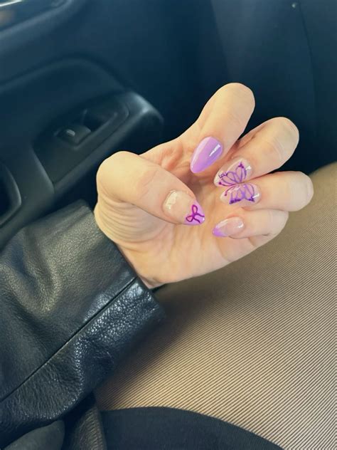 olivia rodrigo inspired nails | Purple nails, Gel nails, Band nails