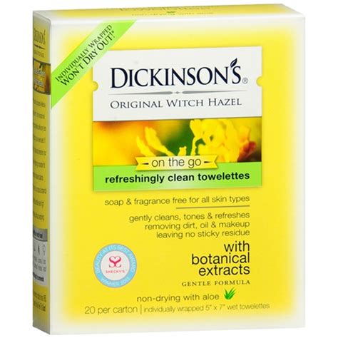 Dickinsons Original Witch Hazel Oil Controlling Towelettes Refreshing ...