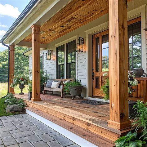 9+ Minimalist Front Porch Columns Ideas for a Clean Design • 333k ...