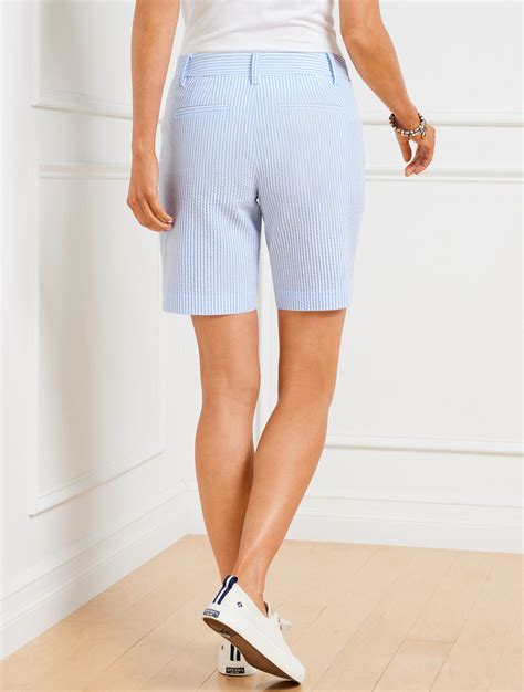 Seersucker Perfect Shorts - 7” - Cruise Stripe | Talbots