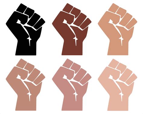 Black Lives Matter hand symbol vector Illustration. BLM hand sign in ...