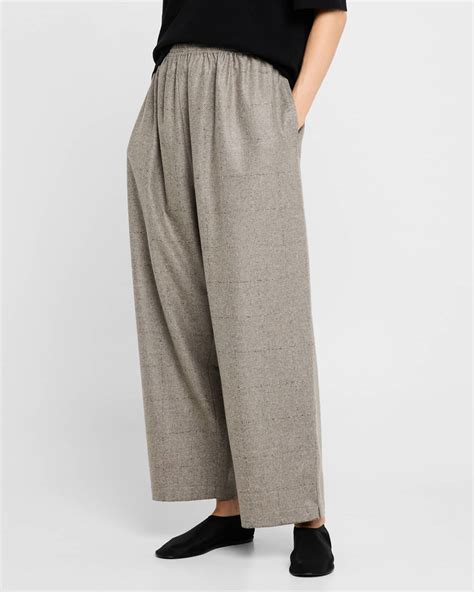Eskandar Cashmere-Blend Longer Japanese Trousers with Ankle Slits ...