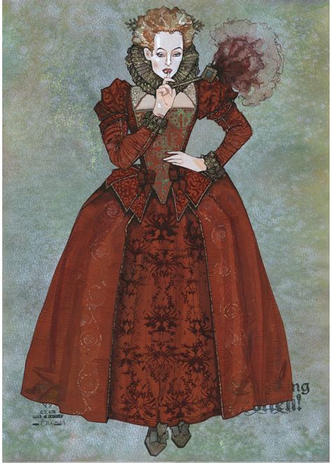 Costume concept art for Broadway's "Something Rotten!" (2015), a ...