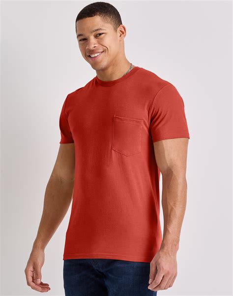 Hanes Originals Men's Pocket T-Shirt Cotton Crewneck Short Sleeve Tee ...