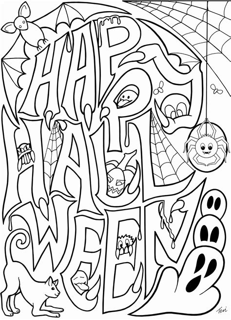 Easy Halloween Coloring Pages at GetColorings.com | Free printable ...