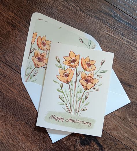 Happy Anniversary Card | The Lettering Loft