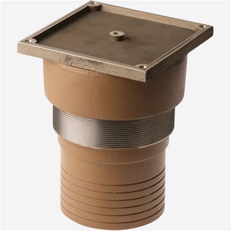 Terrazzo Floor Cleanouts with Square Nickel Bronze Tops and Terrazzo ...