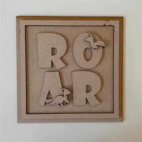 19cm Roar T-Rex & Parasaurolophus Dinosaur Sign - ÄRTHAUS 52