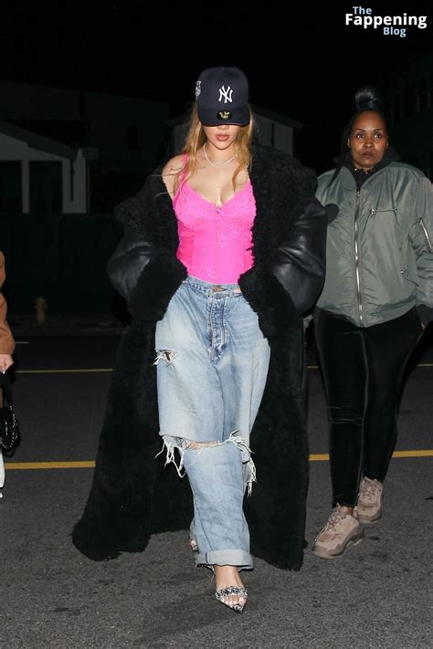 Rihanna is Quite the Fashionista Stepping Out for Dinner with Friends at Giorgio Baldi (148 ...