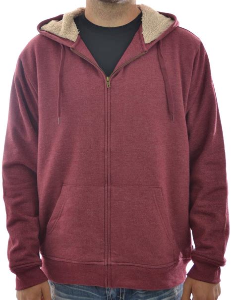 Levi's Men's Sherpa Lined Zip Up Hoodie Men's Sherpa Fleece Lined Zip ...