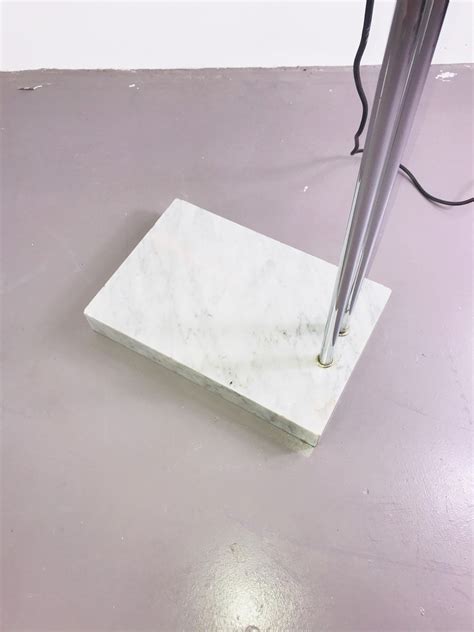 Italian Midcentury chrome Arc Lamp with Marble Base, 1960s For Sale at ...