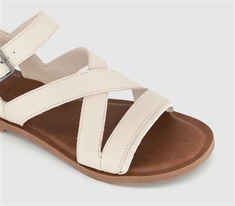 TOMS Sloane Sandals Fog Leather - Women's Leather Sandals