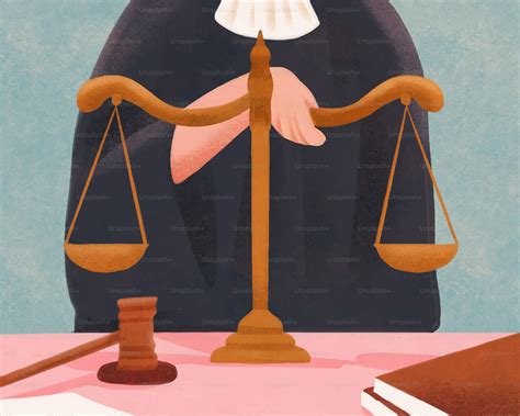 Un juez está presentando la balanza de la justicia. vector - Imagen de ...