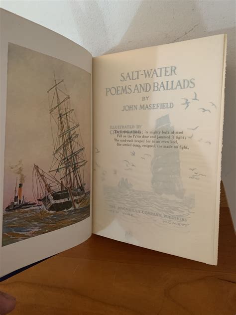 Salt Water Poems and Ballads by John Masefield: Near Fine Hardcover ...