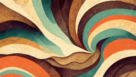 Premium Photo | Groovy psychedelic abstract wavy decorative funky ...