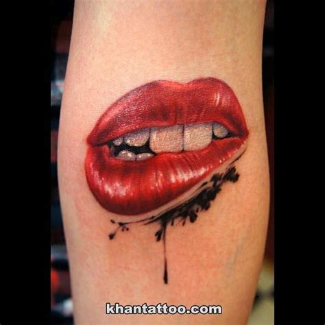 20 luscious lips tattoos – Artofit