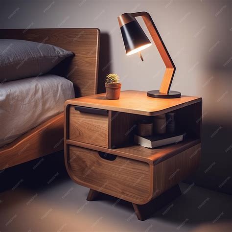 Designing Iterations Of Curvilinear Wooden Nightstand With Vray Tracing ...