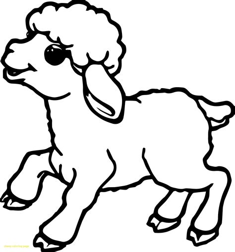 Lamb Coloring Page at GetDrawings | Free download