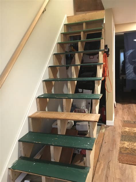 Open Staircase To Basement Decorating The Best Basement Stair Ideas