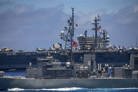 Indian U.S. and Japanese Big Decks Drill in the Indo-Pacific 100USNI ...