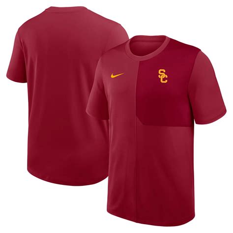 Nike USC Trojans 2025 Sideline UV Performance Coach T-Shirt | Academy