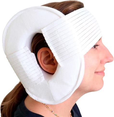 Amazon.com: KMINA Ear Piercing Pillow for Side Sleeping with Adjustable Strap, Washable ...