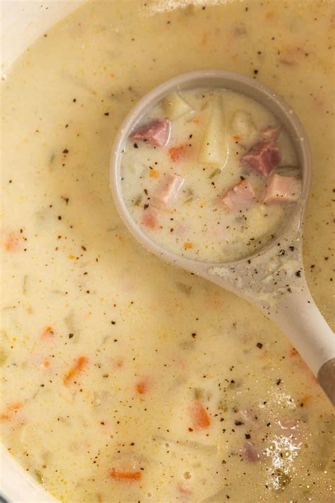 Creamy Ham and Potato Soup - Valentina's Corner