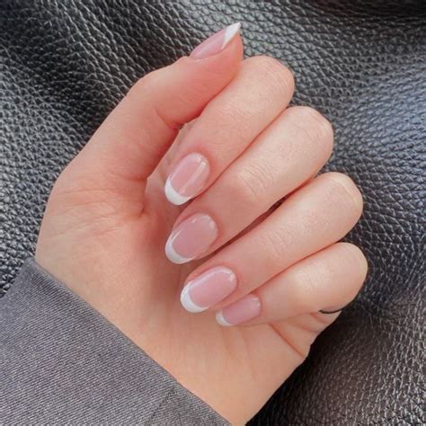 Acrylic Nails French Tip Oval at Alana Toomey blog