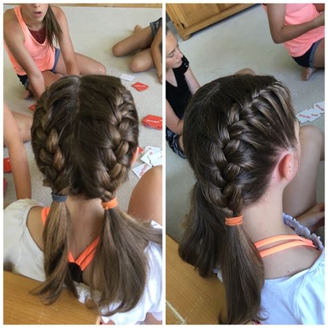 Two French braids into pigtails | Easy french braid, Pigtail hairstyles ...