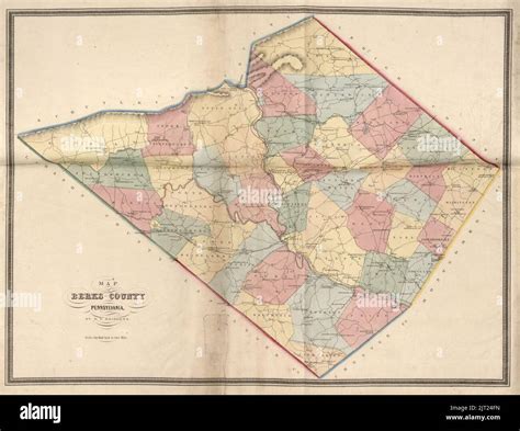 Township map of Berks County, Pennsylvania, from actual surveys Stock ...