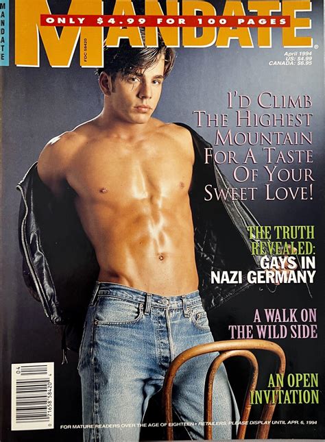 Mandate April 1994 Gay Adult Magazine - Vintage Magazines 16