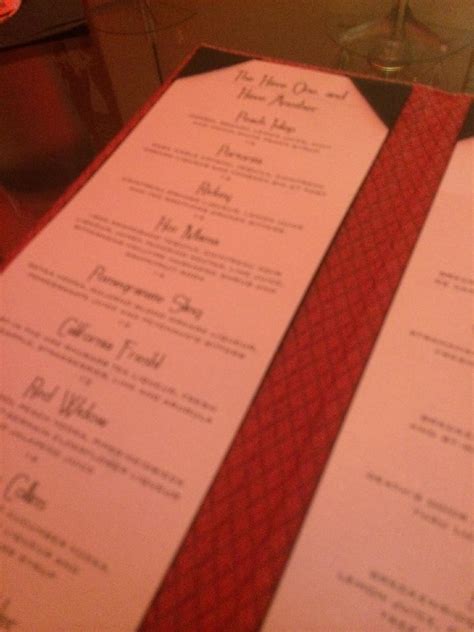 Menu at Cruise Room Bar, Denver