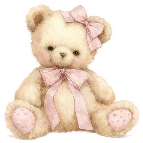 Adorable Brown Teddy Bear with Pink Bow