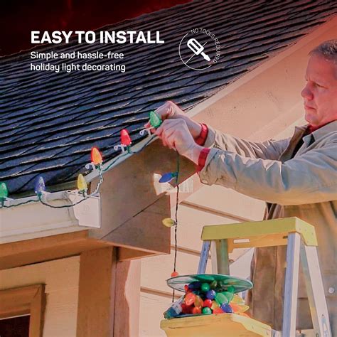 All-Purpose Holiday Light Clips [Set of 400] Christmas Light Clips ...