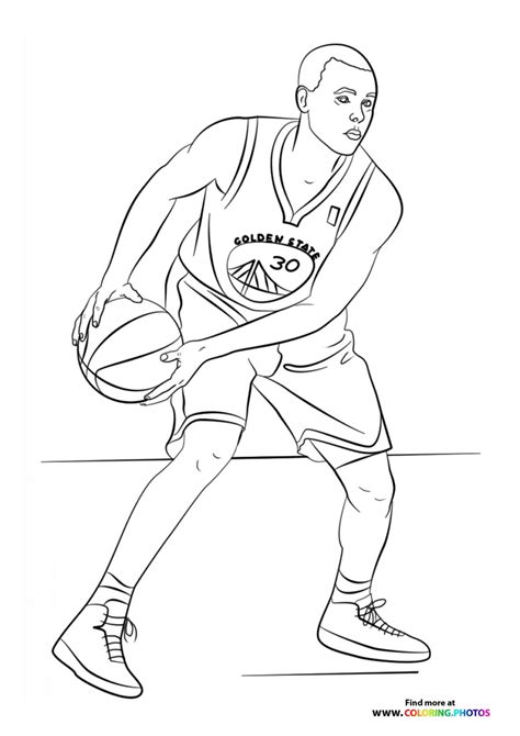 NBA players - Coloring Pages for kids | 100% free print or download