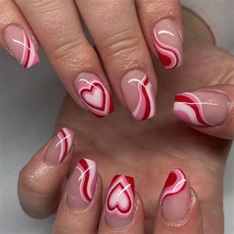60+ Adorable and Cute Valentine's Day Nails - ReallyRushai | Nail ...