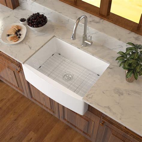 Buy 24 White Farmhouse Sink - Sarlai 24 Inch Small Farmhouse Sink White ...