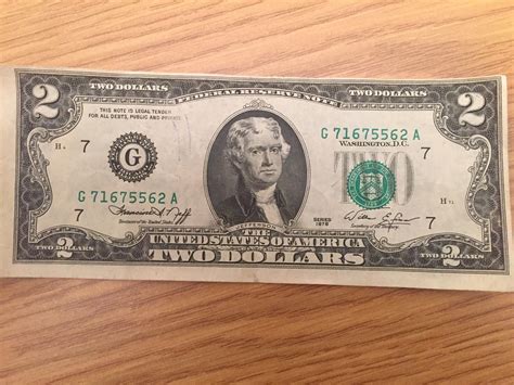 Two Dollar Bill Worth 1976