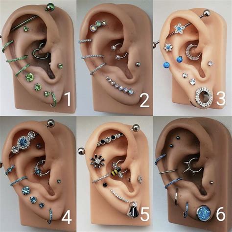 Types Of Ear Piercing Chart - Educational Chart Resources