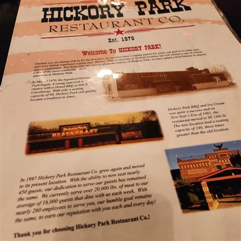 HICKORY PARK RESTAURANT, Ames - Menu, Prices & Restaurant Reviews ...