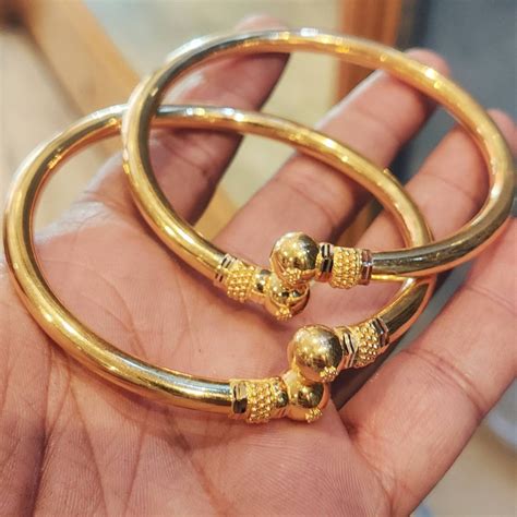 22k Gold Bangles, Solid Gold Real Bangle,gold Bangle Bracelet, Antique ...