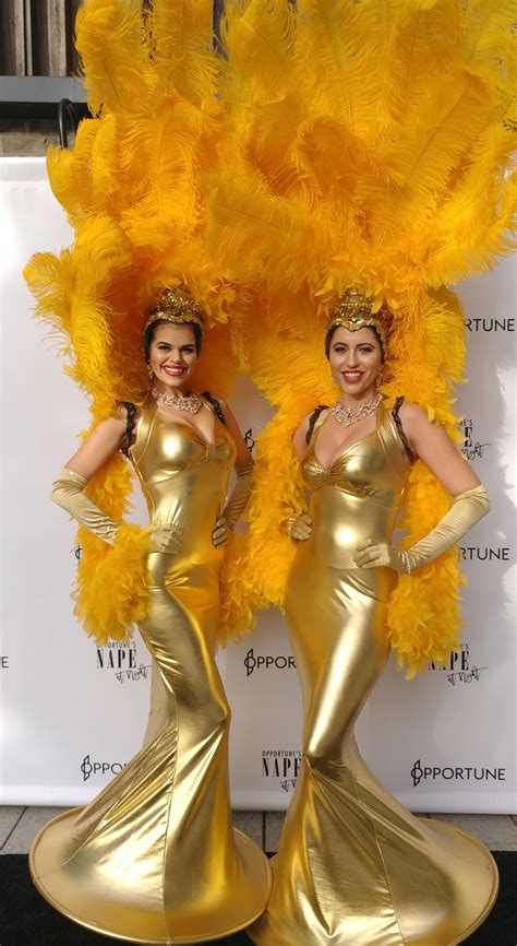 Beautiful Gold conservative showgirls. #janddentertain, #showgirls, # ...
