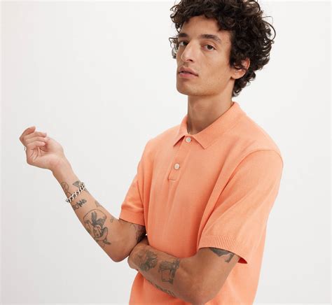 Sweater Knit Polo - Orange | Levi's® CZ