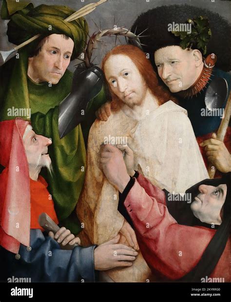 Christ Mocked (The Crowning with Thorns) by Dutch painter Heronymus ...