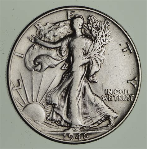 Strong Feather Details - 1946 Walking Liberty Half Dollars - Huge ...