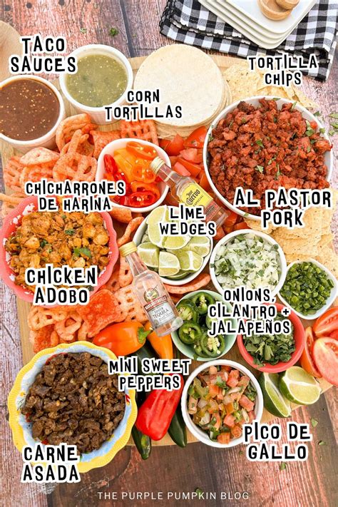 Impress your friends and family with a vibrant Mexican Street Tacos Charcuterie Board, filled ...