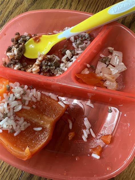 Deconstructed stuffed pepper for (almost) nine month old : r ...