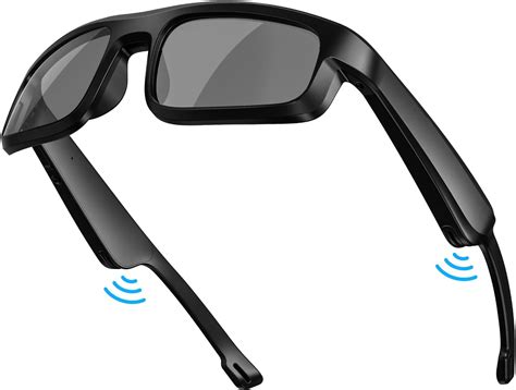 Amazon.com: LVTEL Smart Glasses, Polarized Bluetooth Sunglasses, Built-in Mic & Speakers, Voice ...